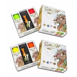 [세인트나인]세인트나인 H 3피스 프리미엄 골프볼 6구 하프더즌 골프티 세트