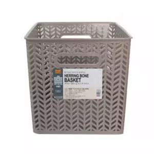 헤링본 직사각 바스켓6호(색상랜덤)