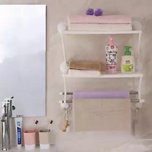 흡착식 수건걸이 후크 선반 1개