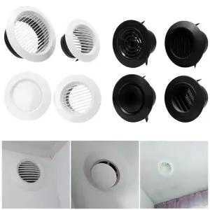 플랫덕트 덕트 환기 그릴 에어 벤트 커버 추출 밸브 공기 순환 캡 홈 데코 75mm 100mm 150mm