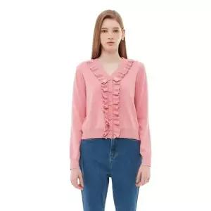 매장정품 PLASTIC ISLAND 플라스틱 아일랜드 프릴가디건 (PP1KG283) 1413828