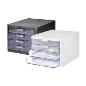 데스크오거나이저 리템 클리어 멀티 캐비넷 4단 A4서류함