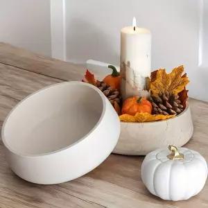 레진몰드 아트 재료 다육식물 화분 양초 항아리 수지 공예품 콘크리트 석고 점토 주조 금형 초대형 원형 실