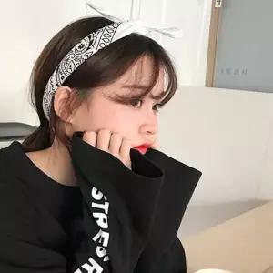 남녀공용 6컬러 페이즐리 코튼 손수건 쁘띠 스카프 페이즐리반다나 페이즐리스카프