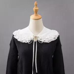 여성 넥케이프 레이어드 패션 코디 넥카라 페이크카라 여성넥카라 탈부착카라