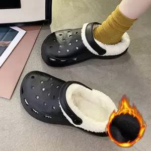 여성 털기모 내피탈부착 데일리 기모슬리퍼 패션슬리퍼 데일리슬리퍼 겨울실내화