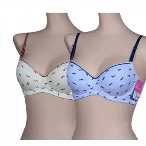 강아지 그림 여학생 C컵 브라