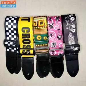 일렉기타스트랩 1pc 우쿨렐레 엑스트라 와이드 어쿠스틱 기타 스트랩 가죽 벨트 어깨 우드 일렉트릭베이스