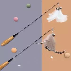 [하프클럽/알티피아](BNC-A10)스프링 낚시대 장난감 2종세트 고양이장난감