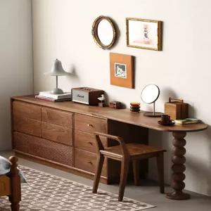 원목책상 서랍장 침실가구세트 화장대 테이블 공간활용 L자형 감성 인테리어 다용도