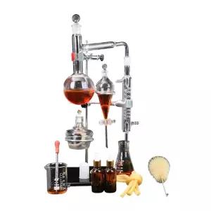 유리 정제 알코올증류 비커 추출 화학 실험세트 플라스크 베이킹 계량컵 실험 플라스틱 증류기