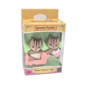 실바니안패밀리 호두다람쥐 쌍둥이 아기 피규어 귀여운 동물 인형 생일 어린이날 선물