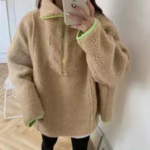 VIDS-SS1136 양털 뽀글이 반집업 점퍼