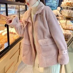 VIDS-SS1137 밍크 넥오버 하프자켓