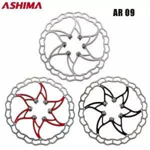 브레이크패드 ASHIMA ARO 09 디스크 브레이크 도로 자전거 로터 Alutra-Light 140MM160MM180MM 6 볼트