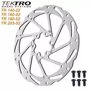 브레이크패드 TEKTRO 자전거 유압 디스크 브레이크 로터 패드 140 160 180 203mm MTB 도로 접이식 사이클링