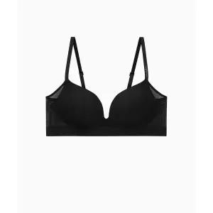 [백화점 정품] 캘빈클라인 CALVIN KLEIN UNDERWEAR 여성 인비져블 NSE 메쉬 AF 푸쉬업 플런지 QF8724ADUB1