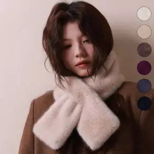 베르데 퍼 머플러 쁘띠 털 목도리 밍크 인조 페이크 퍼머플러 털목도리 밍크머플러
