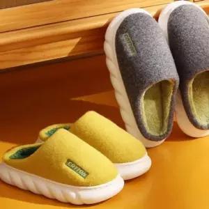 남녀공용 코튼 털 슬리퍼 겨울 거실화 실내화 사무실 신발 남성 실내 패딩부츠 털 남자