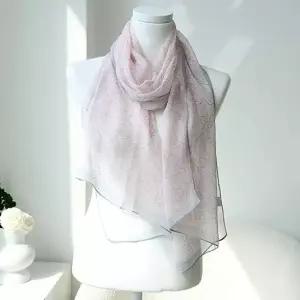 깃털 쉬폰 롱 스카프 머플러 목도리 간절기 여성 여자 롱스카프 봄스카프 중년 쉬폰스카프