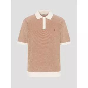 매장정품 빈폴 26SS [BC6351C328] 투톤 텍스쳐 칼라넥 니트 - 오렌지 218772