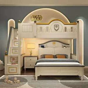 벙커 침대 2층 수납 책상 복층 디자인 가구