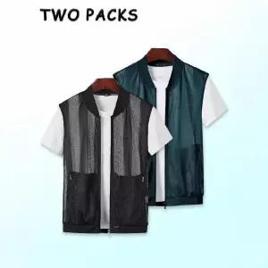 남자 활용도 만점 조끼 여름 메쉬 야구넥 가볍고 시원한 쿨링 야상 집업 SPO마켓2