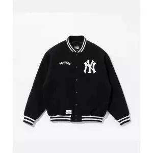 NEW ERA 뉴에라 MLB 뉴욕양키스 월드시리즈 패치 스타디움 재킷 블랙 174566
