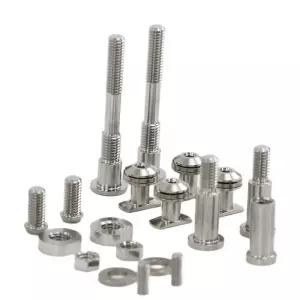 브레이크패드 브롬톤 접이식 자전거용 티타늄 합금 풀 세트 볼트 캘리퍼 클립 브레이크 패드 나사 너트 46g