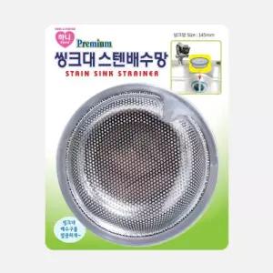 국산 씽크대 스텐 배수구망 (대) 회색 14.5cm X 4.7cm