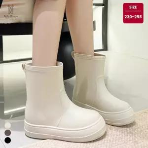 [비에프엘아웃도어]벨라도나 여성 2.5cm굽 심플 미들탑 레인부츠 3컬러 장화 방수화