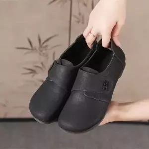 여친 빈티지 가을 슈즈 컴포트 신발 사이즈 소프트 버켄 통굽 플랫 KS3