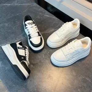 흰색 여친 캐주얼 신발 슈즈 키높이 보드화 운동화 플랫 흡막창 봄가을 KS1