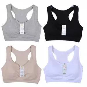 면스판 패드탈부착 운동 탑브라