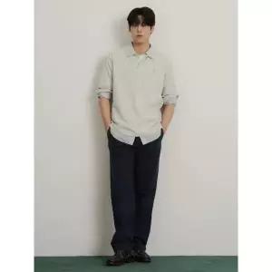 매장정품 빈폴 26SS 레이어드넥 텍스처 반소매 티셔츠 - 라이트 그린(BC6342C36L) 218790