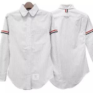 [논현 더팩토리] 25FW  삼선 암밴드 옥스포드 스트라이프 셔츠 (FLL019E 00098 035)