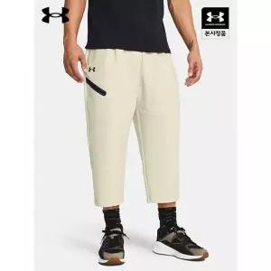 [언더아머]UA 언스타퍼블 플리스 배기 남성 크롭 팬츠_1384010-273 742805