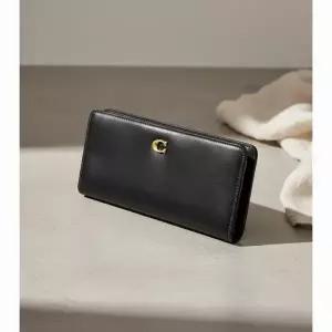 코치 COACH 26SS 에센셜 스키니 지갑 CZ096 B4 BK 여성 카드지갑 블랙