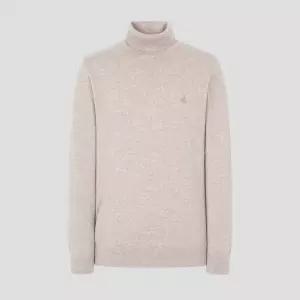 매장정품 빈폴 25FW [BC5X51E07A] 캐시미어 터틀넥 니트 - 베이지 218785