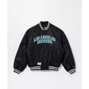 NEW ERA 뉴에라 MLB LA다저스 아치로고 나일론 스타디움 재킷 블랙 174604