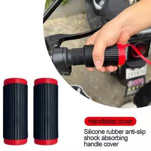 2개입 범용 오토바이 핸들바 브레이크 커버 미끄럼 방지 실리콘 모토 개조 라이딩 장비 보호
