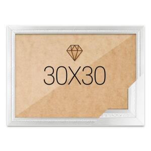 30x30 고급형 그레이스 보석십자수액자 실버