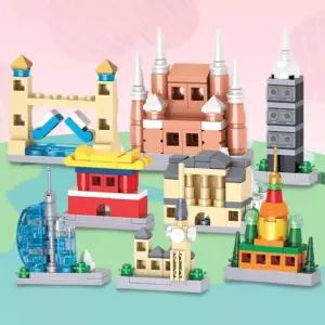 만들기대장-미니블록-세계건축물-랜덤