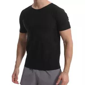 남성용 기능성 트렌디 반팔 땀복 티셔츠 발열 IS-MS31