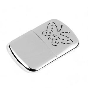 손 난로 주머니 은색 오일충전