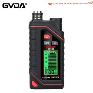 GVDA 가스 누출 감지기 가연성 가스 누출 감지기 10000 PPM 충전식 가스 누출 감지 천연 메탄 가스 누출 테