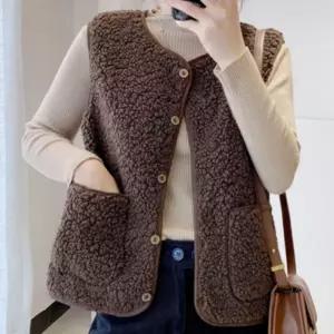 따숩게 부클 뽀글이 양털 조끼 베스트