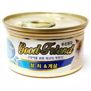 굿프랜드 참치와게살_고양이 85g 24개