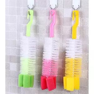 수세미 보틀 젖병 브러쉬 손잡이 유리 솔 병 주방 텀블러 컵 세척