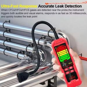 할로겐 누출 감지기 R22/R32/R134a 가스 감지기 분석기 충전식 냉매 가스 에어컨 테스터 도구